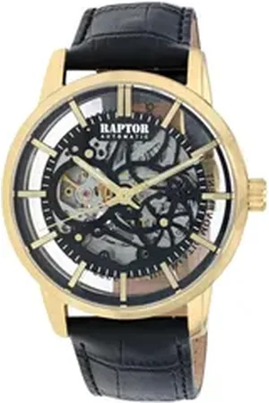 Raptor Quarzuhr RA20408 Skelett-Herrenuhr, Automatik, Echtleder, 5 ATM