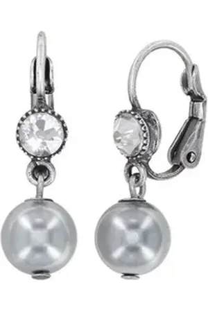 Konplott Perlenohrringe : pendelnde Ohrringe Daily Desire - pearl grau