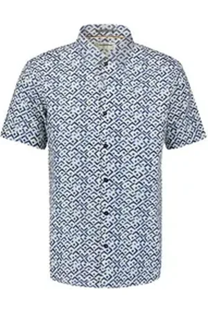 No Excess Kurzarmhemd blau L