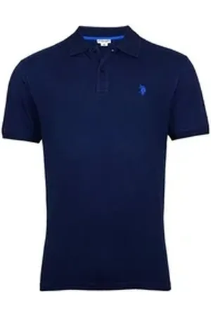 U.S. Polo Assn. U.S. Polo Assn Poloshirt Poloshirt Basic Kurzarmshirt (1-tlg., 1) blau XL