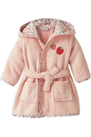 Vertbaudet Bademantel Baby Bademantel BIENENGARTEN, Frottee rosa 92/98