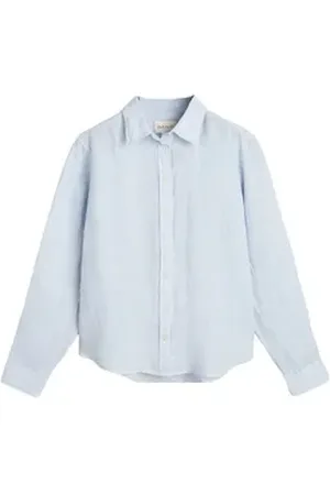 GANT Langarmbluse 4300477 Damen Bluse Reg Linen Shirt mit Knöpfe aus recyceltem Polyester 42
