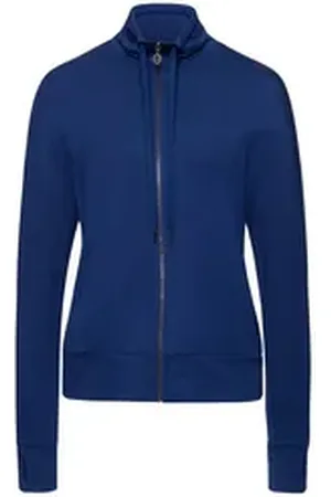 Hanro Sweatjacke Balance Sweat-jacken übergans-jacke jogging blau L