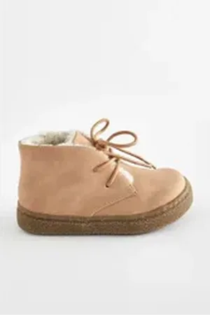 Next Cupsohle-Stiefel mit Kunstfellfutter Winterstiefelette (1-tlg) braun 29 EU