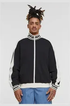 Urban classics Trainingsjacke Retro Track Jacket schwarz XL