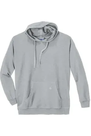 Ahorn Kapuzensweatshirt Basic Kapuzen-Sweatshirt Ahorn hellgrau melange XXL grau 5XL