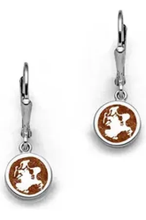 DUR Ohrring-Set Schmuck: Ohrringe, Ohrhänger "Rügen", 10 mm, mit Bernsteinsand, O5
