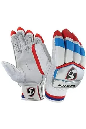 SG Multisporthandschuhe Super Club Cricket-Schlägerhandschuhe (Paketinhalt: 1 Paar Batting Glove, bequemer und sicherer Sitz) umweltfreundliche Fledermaushandschuhe mit Fingerrollen Herren Rechtshänder Batsman