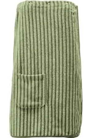Erwin Müller Kilt Sarong, 140, mit Druckknöpfe:, default, Walk-Frottier Streifen grün