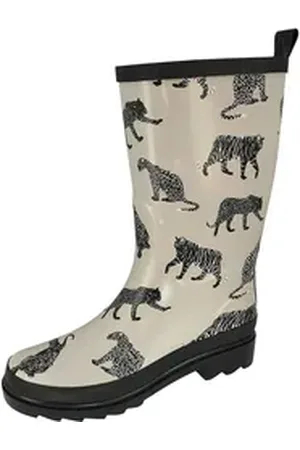Beck Raubkatzen Gummistiefel mit 3/4 Schaft beige EUR 37