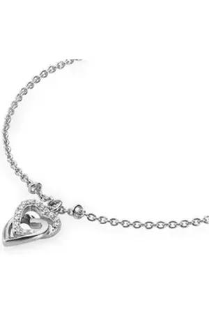 Jette Joop Armband Heartbeat Damen 88184769NL, 925 Silber, Herzanhänger mit Zirkonia