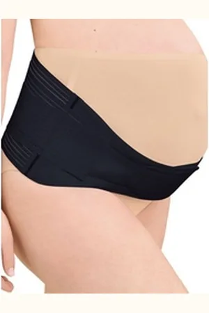 Anita Maternity Schwangerschaftsgürtel Schwangerschafts-Gurt BabyBelt+ (Stück, 1-St) Materialmix schwarz XL