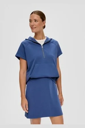QS by s.Oliver Minirock Minirock aus Modalstretch blau 46