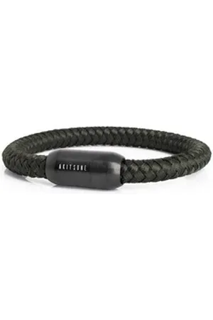 Akitsune Armband Portus Nylonarmband Mattschwarz - Schwarz-Gelb 18cm 18cm
