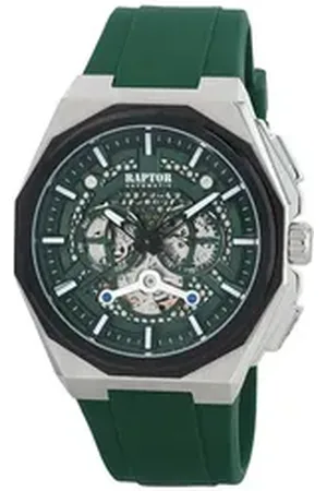Raptor Quarzuhr RA20409 Skelett-Herrenuhr, Automatik, Silikonband, 5 ATM