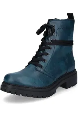 Rieker Damen Schnürboot petrol Schnürboots blau 37 EU