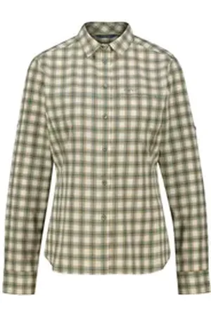 Meru Outdoorbluse Damen Bluse SAUDA Langarm grün 40