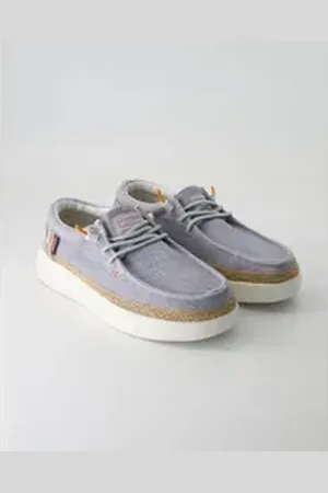 FUSION Lily linen light blue Slipper blau 42 EU