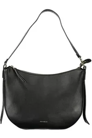 Coccinelle Umhängetasche, Elegante Schwarze Damentasche mit Schulterriemen und Reißverschluss
