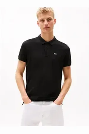 Tommy Hilfiger Poloshirt TJM SLIM PLACKET POLO EXT schwarz XXL
