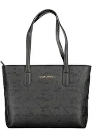 VALENTINO BAGS Umhängetasche, Damentasche Schwarz: Schultertasche mit Kontrastdetails & Reißverschl