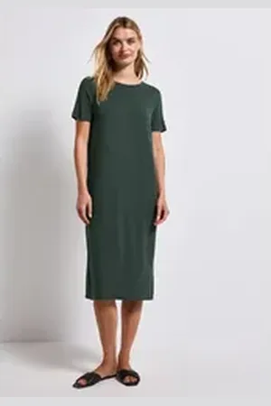 Street one Midikleid mit Rundhalsausschnitt grün 46