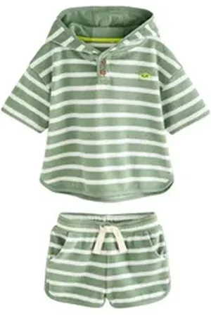 Next Strandoverall Frottee-Set aus 100 % Baumwolle (2-tlg) grün 74-80 (9-12 Mon.)