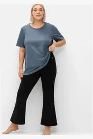 Sheego Sporthose Große Größen in Bootcut-Beinform schwarz 52