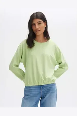 Opus Langarmshirt Suzzina grün 44