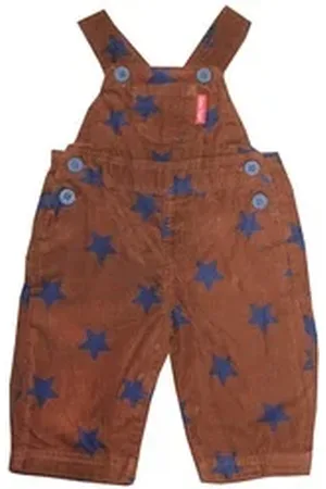 Toby Tiger Latzhose Cord Latzhose mit Sternen Print braun 68