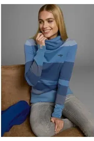 KangaROOS Rollkragenpullover gestreift mit hohem Stehkragen blau 52/54 (XXL)