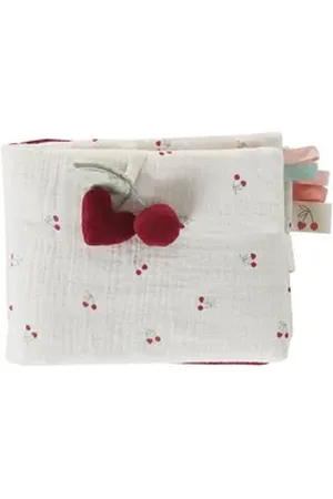 Vertbaudet Schmusetuch Baby Fotobuch CHERRY rot