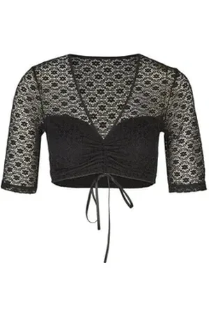 Nina Von C. Dirndlbluse Dirndl-Bluse, 1/2 Arm schwarz 36