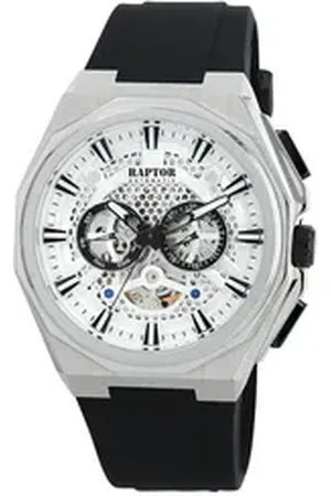 Raptor Quarzuhr RA20409 Skelett-Herrenuhr, Automatik, Silikonband, 5 ATM