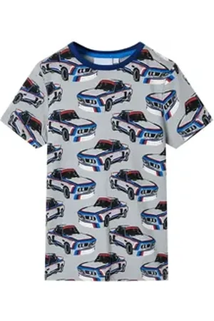 vidaXL Pyjama Kinderpyjama mit Kurzen Ärmeln Grau 92
