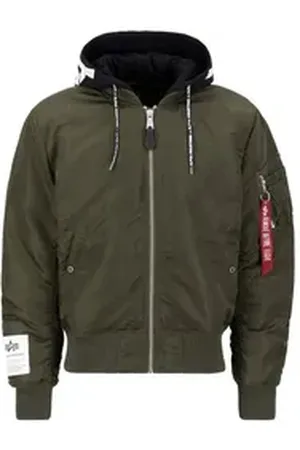 Alpha Industries Bomberjacke Men - Bomber Jackets MA-1 Zip Hood Print grün M