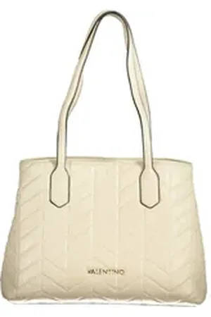 VALENTINO BAGS Umhängetasche, Elegante Beigefarbene Damenschultertasche mit Zwei Henkeln & Fächern beige