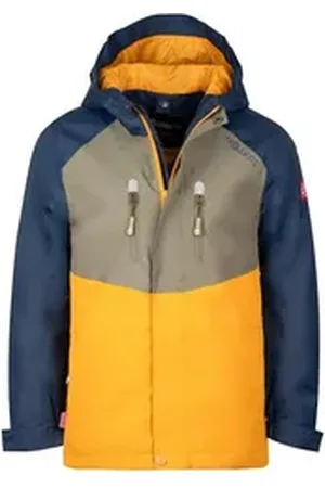 TROLLKIDS 3-in-1-Funktionsjacke Bryggen Wasserdicht blau|gelb|grün 164