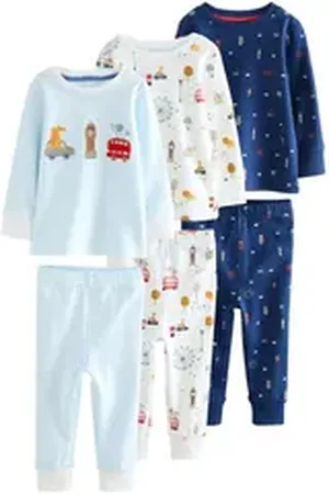 Next Pyjama Kuschelpyjamas, 3er-Pack (6 tlg) blau 12-18 Monate
