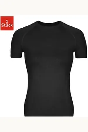 Snocks Seamless Shirt Seamless Sport Shirt Damen figurformend und funktional, perfekt für den Sport schwarz M