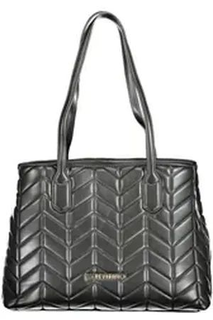 VALENTINO BAGS Umhängetasche, Schwarze Damentasche: Schultertasche mit recyceltem Design und Details