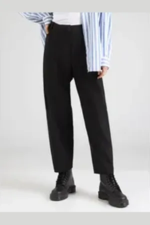 Elvine Bundfaltenhose Sandi (1-tlg) Falten schwarz 42