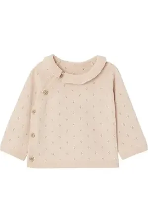 Vertbaudet Hose & Shorts Baby Strick-Set: Pullover & Hose rosa 56