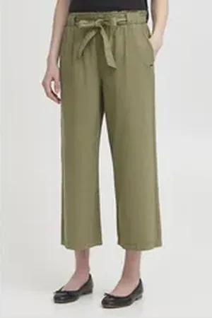 Oxmo Culotte OXLINASA Modische Stoffhose grün L