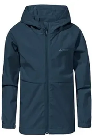 Vaude Outdoorjacke Kids Kinich Jacket (1-St) leichte Kinder Softshelljacke für Alltag und Freizeit blau hüftlang | 146/152