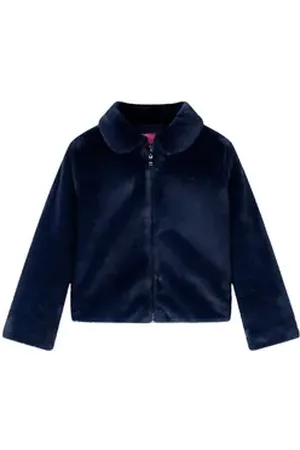 vidaXL Wintermantel Kindermantel Kunstpelz Marineblau 140 blau 140 (9-10 J)