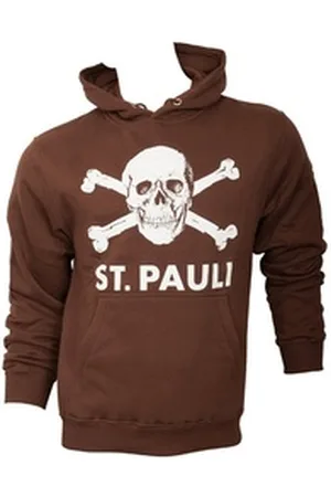 FC St. Pauli Kapuzenpullover Hoodie Totenkopf Groß (Braun) S