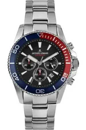 Jacques Lemans Chronograph Herren-Uhren Analog Quarz, Sportuhr