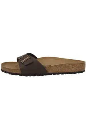 Birkenstock Madrid Birko-Flor schmal Unisex Erwachsene Pantolette braun 42 EU