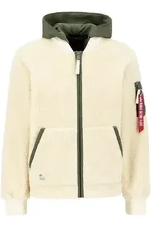 Alpha Industries Bomberjacke Men - Bomber Jackets Teddy Nylon ZH Jacket weiß L